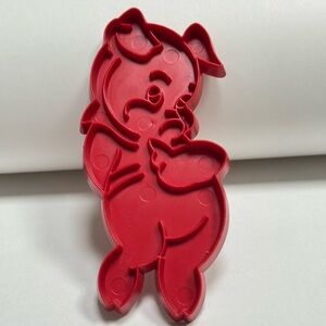 Vintage Tupperware Red Piglet Porky Pig Cookie Cutter